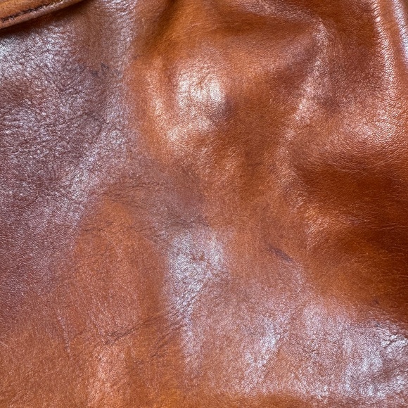 Madewell Lafayette Drawstring Tote Bucket Bag Leather Brown Bag - Picture 5 of 11